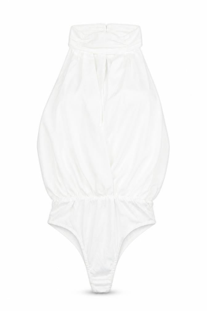 Womens UK Size 8 In the Style One-Piece White Bodysuit