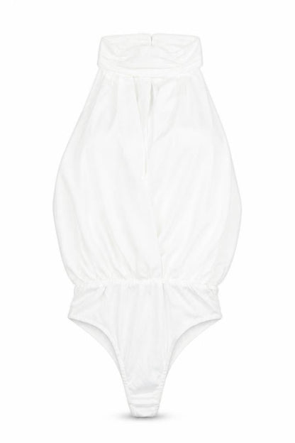 Womens UK Size 8 In the Style One-Piece White Bodysuit