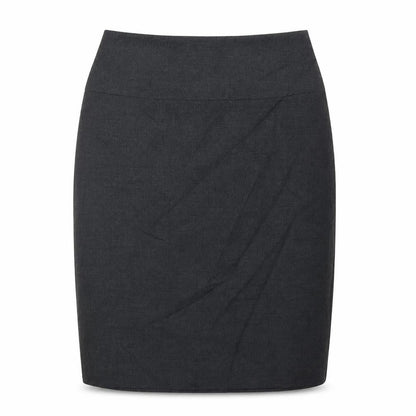 Clubclass Womens Grey Polyester Straight & Pencil Skirt Size 10 Zip
