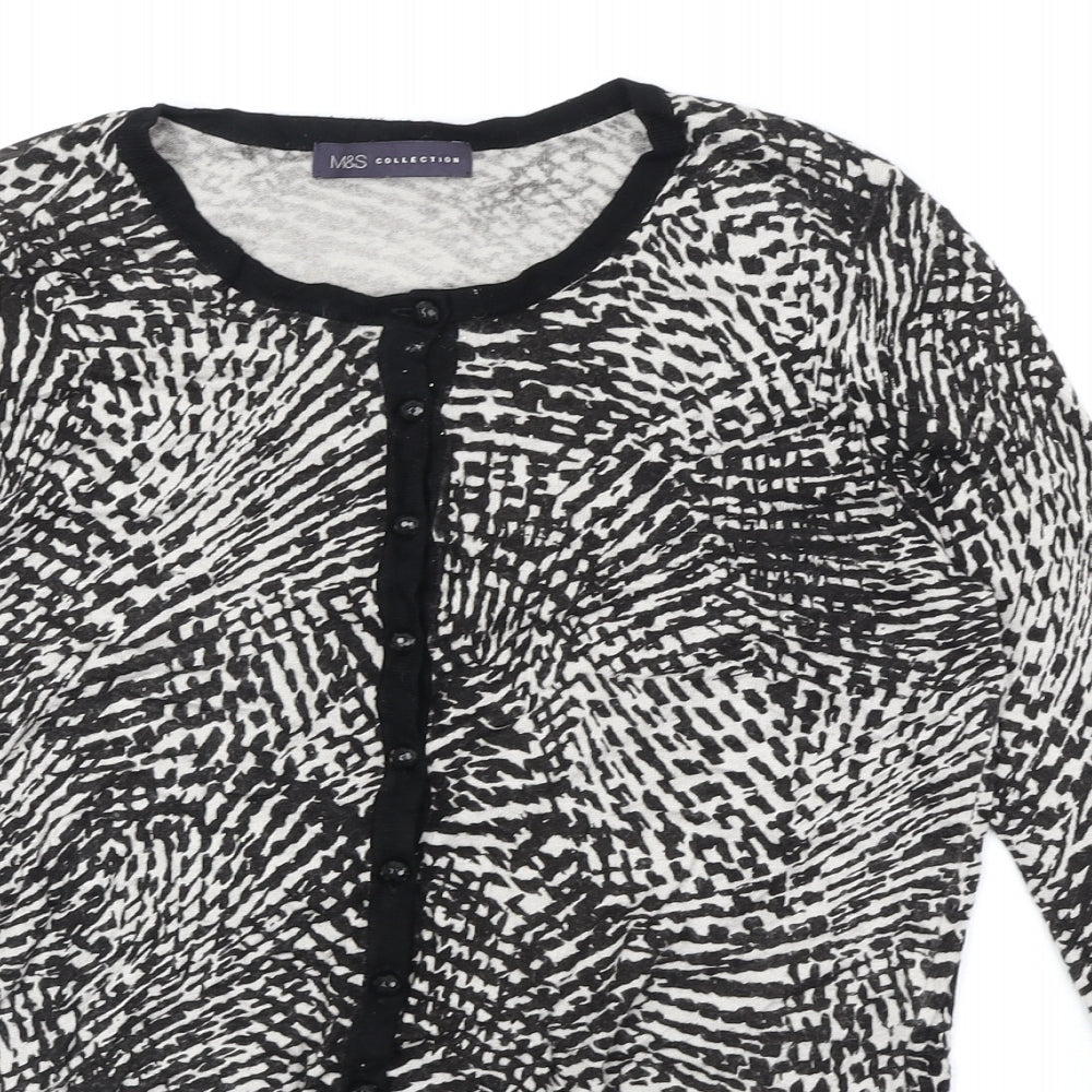 Womens UK Size 12 Marks and Spencer Black Cardigan Jumper