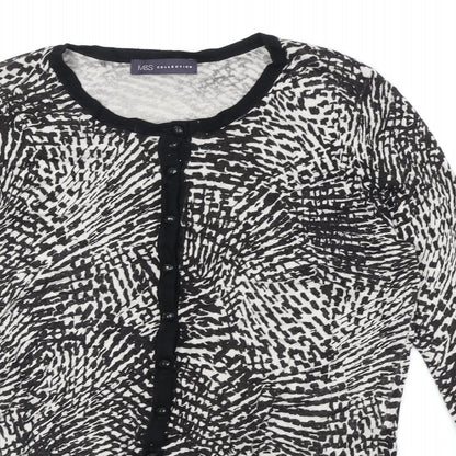 Womens UK Size 12 Marks and Spencer Black Cardigan Jumper