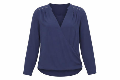 Womens UK Size 8 Marks and Spencer Blue Basic Blouse