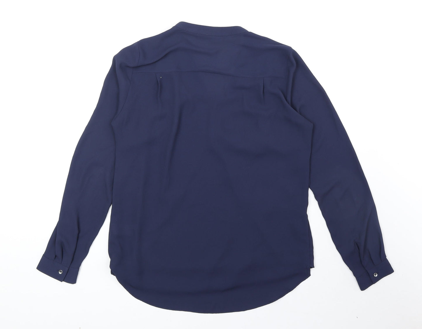 Womens UK Size 8 Marks and Spencer Blue Basic Blouse