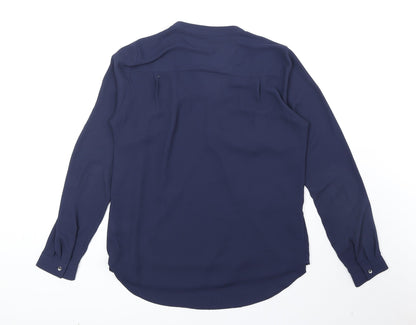 Womens UK Size 8 Marks and Spencer Blue Basic Blouse