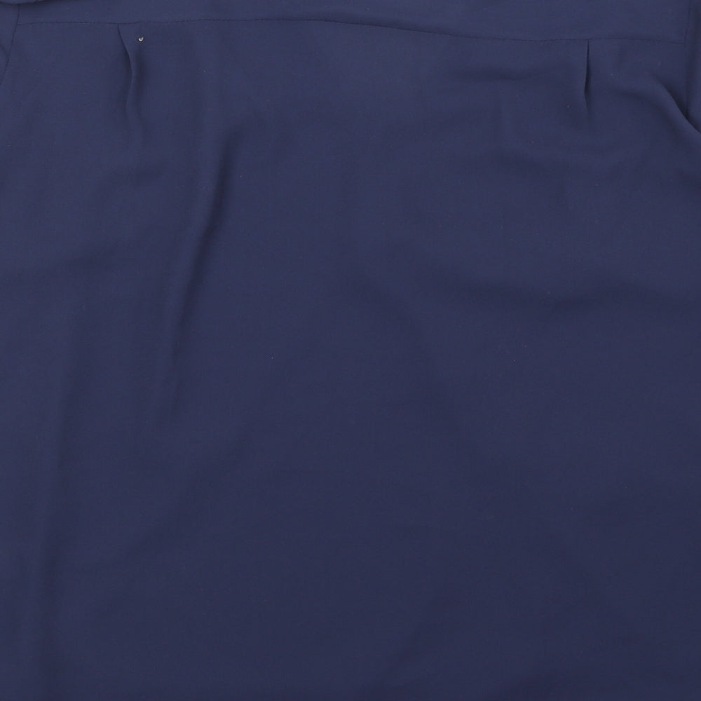 Womens UK Size 8 Marks and Spencer Blue Basic Blouse