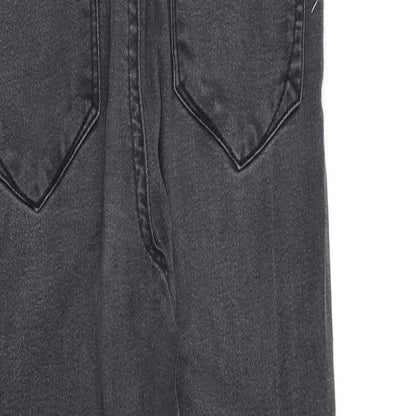 Denim & Co. Womens Black Cotton Skinny Jeans Size 10 Slim Zip