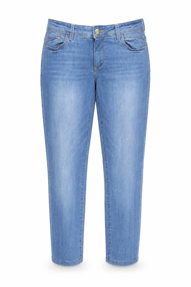 Womens UK Size 12 Denim & Co. Slim Fit Straight Blue Jeans