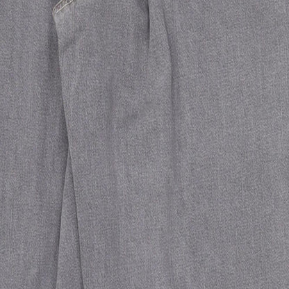 Jeffrey & Paula Womens Grey Cotton Straight Jeans Size 16 Regular