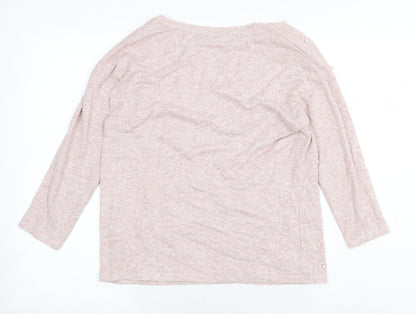 George Womens Pink Boat Neck Viscose Pullover Jumper Size 8