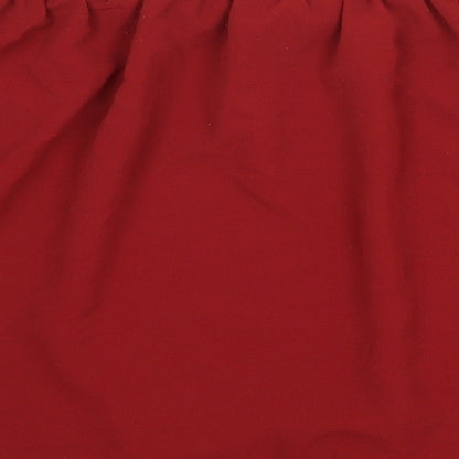 Womens UK Size 10 H&M Red Basic Blouse