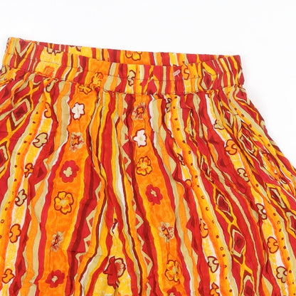 More by Lata Womens Multicoloured Geometric Viscose Culotte Shorts Size S Regular Pull On