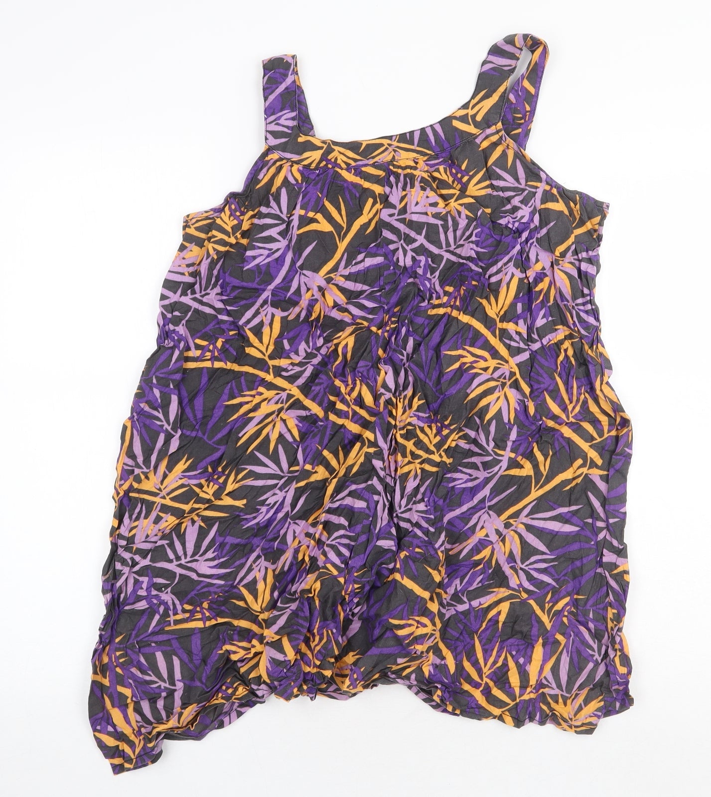 Womens UK Size 10 H&M Purple Tunic Tank