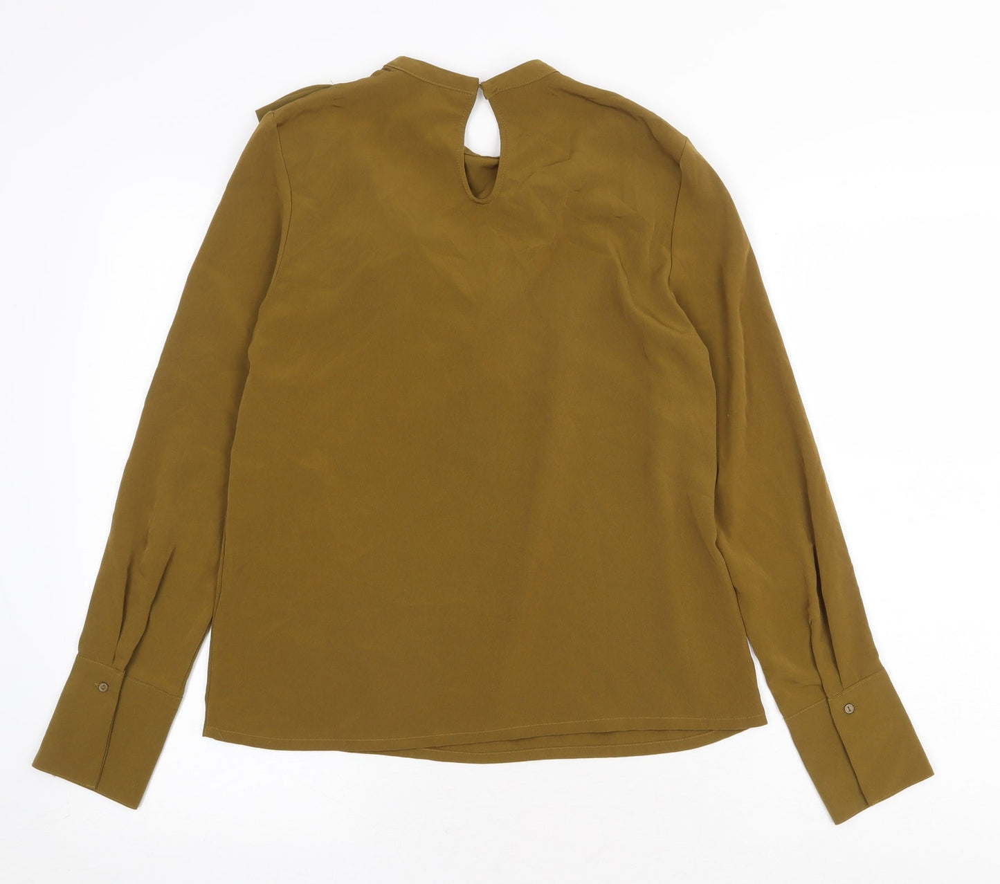 Womens UK Size 6 H&M Green Basic Blouse