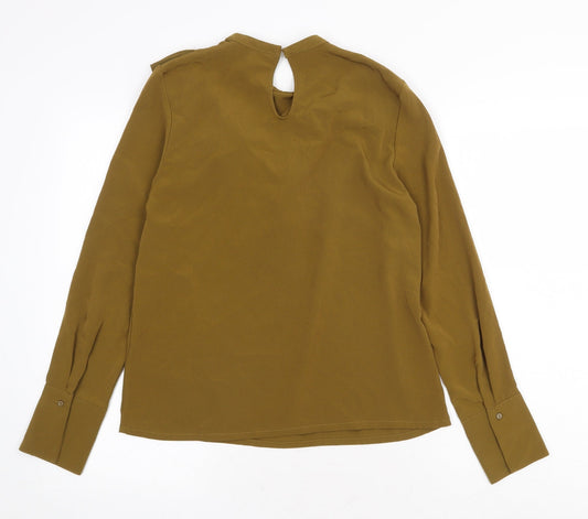 Womens UK Size 6 H&M Green Basic Blouse