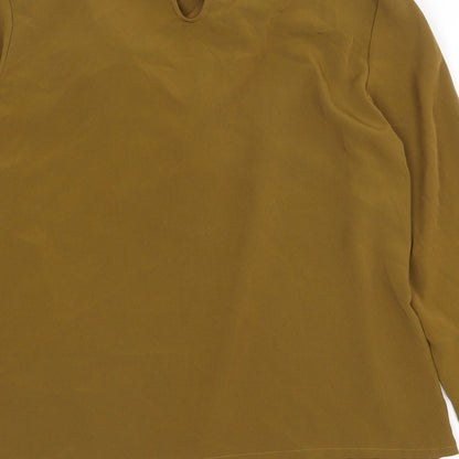 Womens UK Size 6 H&M Green Basic Blouse