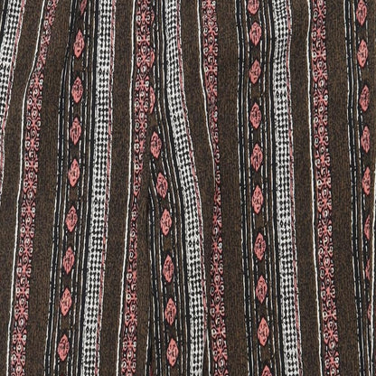 Tradition Womens Multicoloured Geometric Polyester Trousers Size 30 in Regular