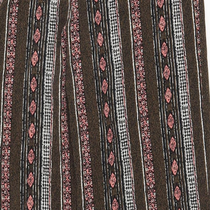 Tradition Womens Multicoloured Geometric Polyester Trousers Size 30 in Regular
