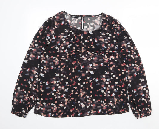 Womens UK Size XL Taifun Black Basic Blouse