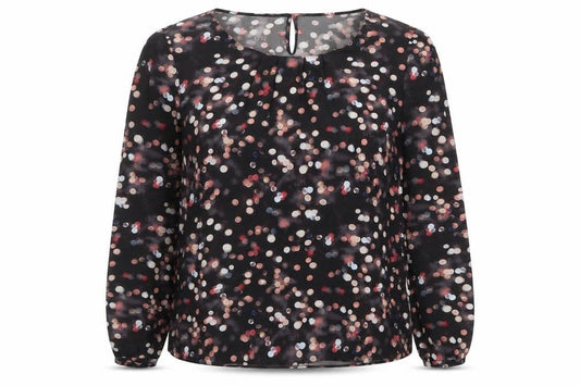 Womens UK Size XL Taifun Black Basic Blouse