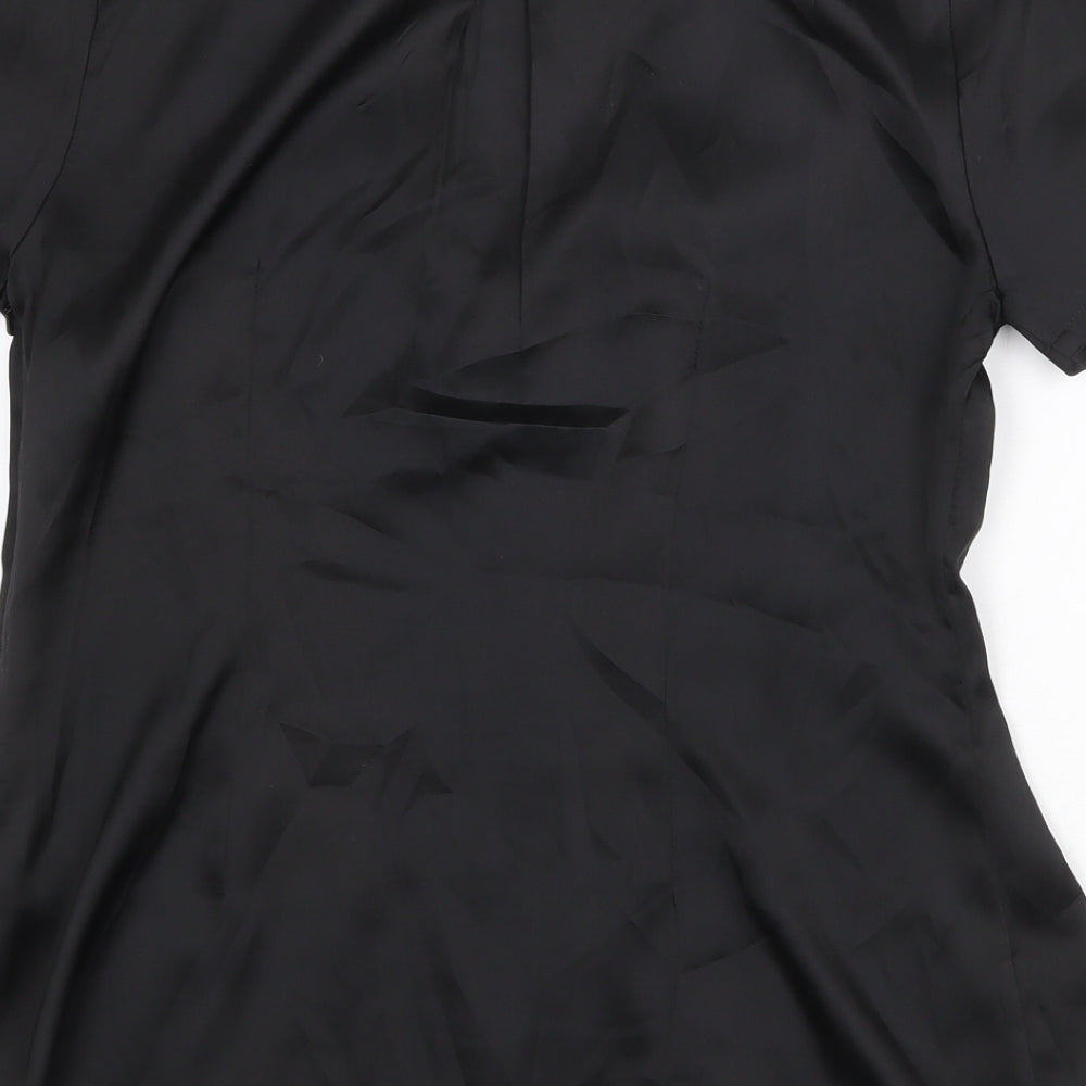 Womens UK Size 10 Per Una Black Basic Blouse