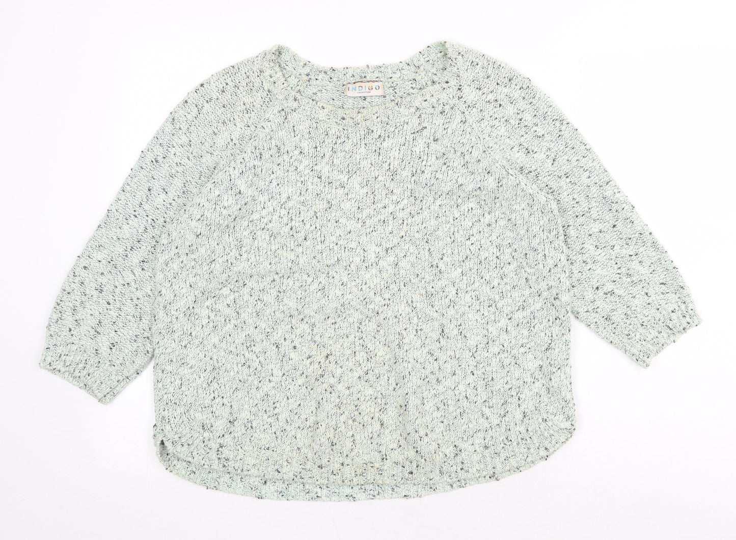 Womens UK Size 12 Marks and Spencer Green Pullover Jumper