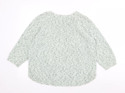 Womens UK Size 12 Marks and Spencer Green Pullover Jumper