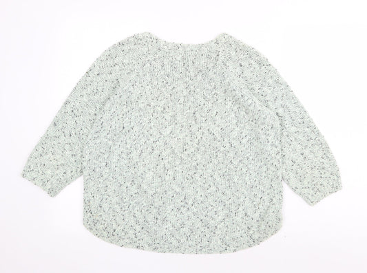 Womens UK Size 12 Marks and Spencer Green Pullover Jumper