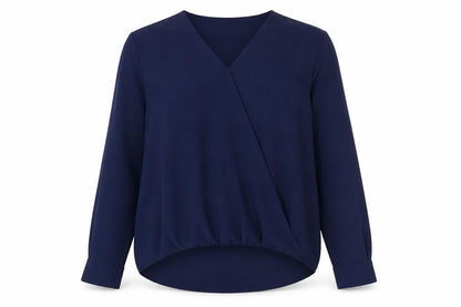 Womens UK Size 10 Topshop Blue Basic Blouse