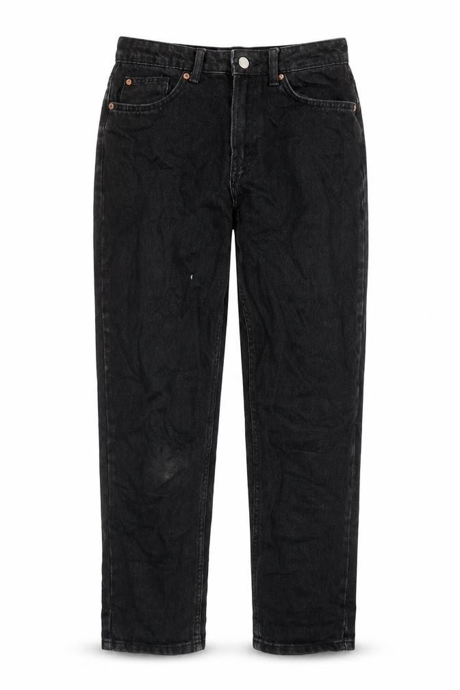 Womens UK Size 10 Denim & Co. Regular Fit Straight Black Jeans