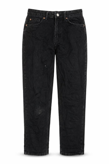 Womens UK Size 10 Denim & Co. Regular Fit Straight Black Jeans