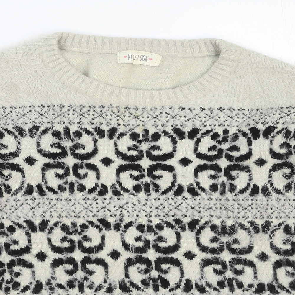 Womens UK Size 10 New Look Brown Pullover Jumper