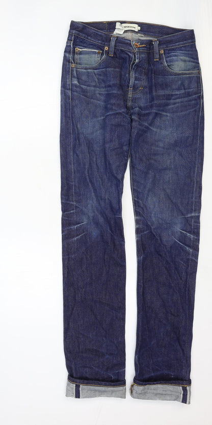 Mens UK Size 29 in Taylor Stitch Regular Fit Straight Blue Jeans