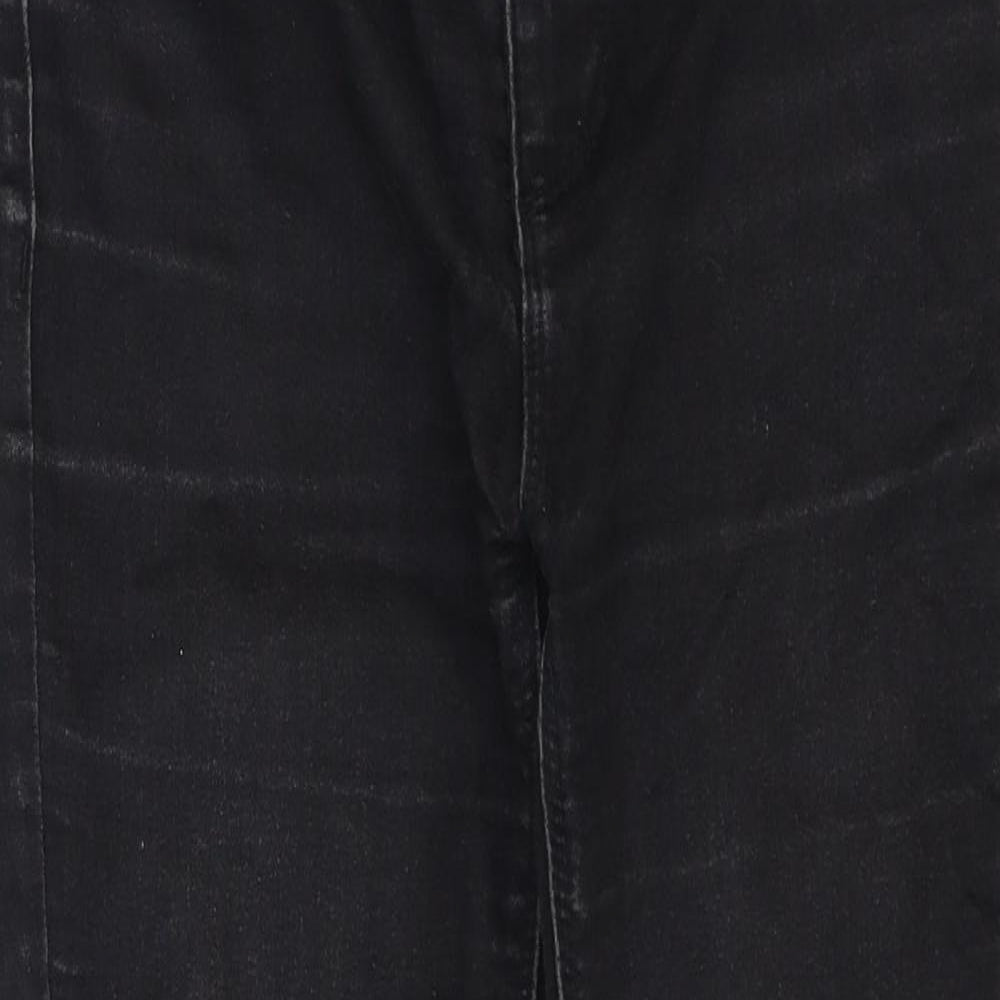 Dorothy Perkins Womens Black Cotton Skinny Jeans Size 6 Regular Zip
