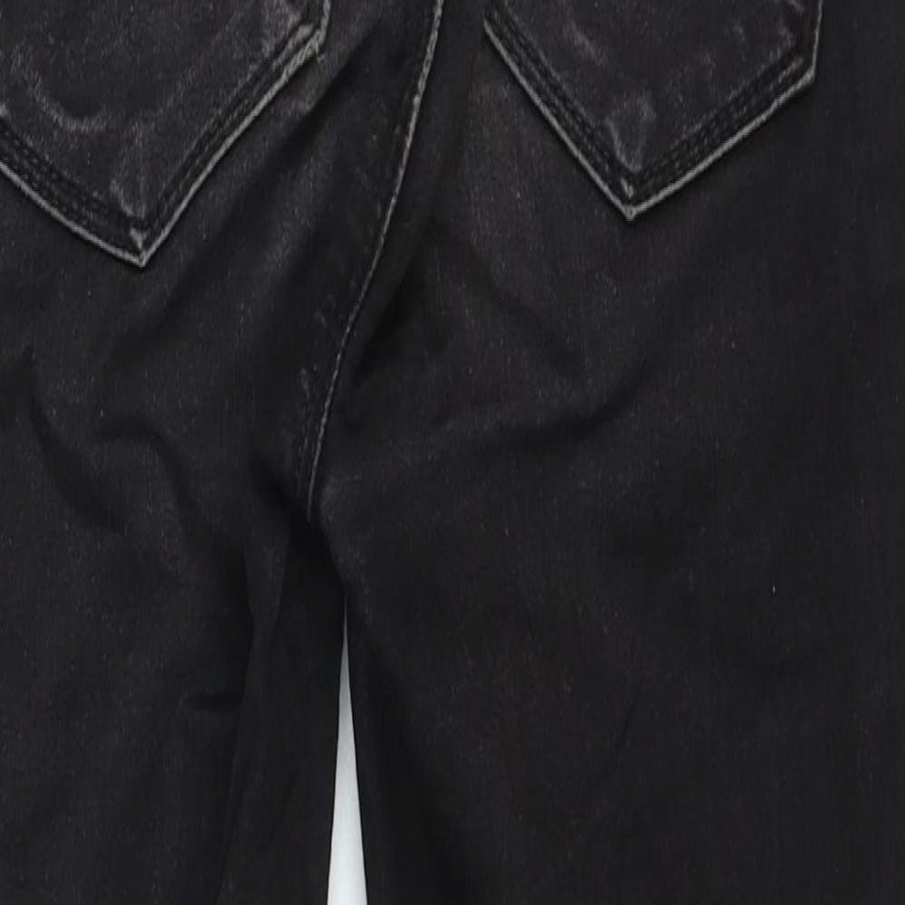 Dorothy Perkins Womens Black Cotton Skinny Jeans Size 6 Regular Zip