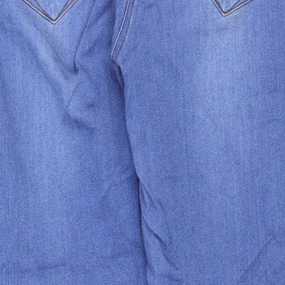 TU Womens Blue Cotton Skinny Jeans Size 36 in Regular Zip
