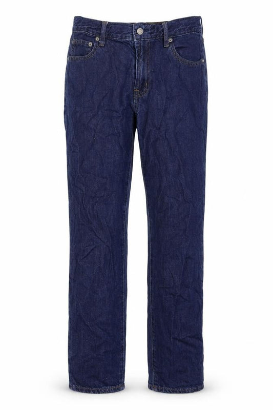 Gap Womens Blue Cotton Straight Jeans Size 26 in Regular Zip