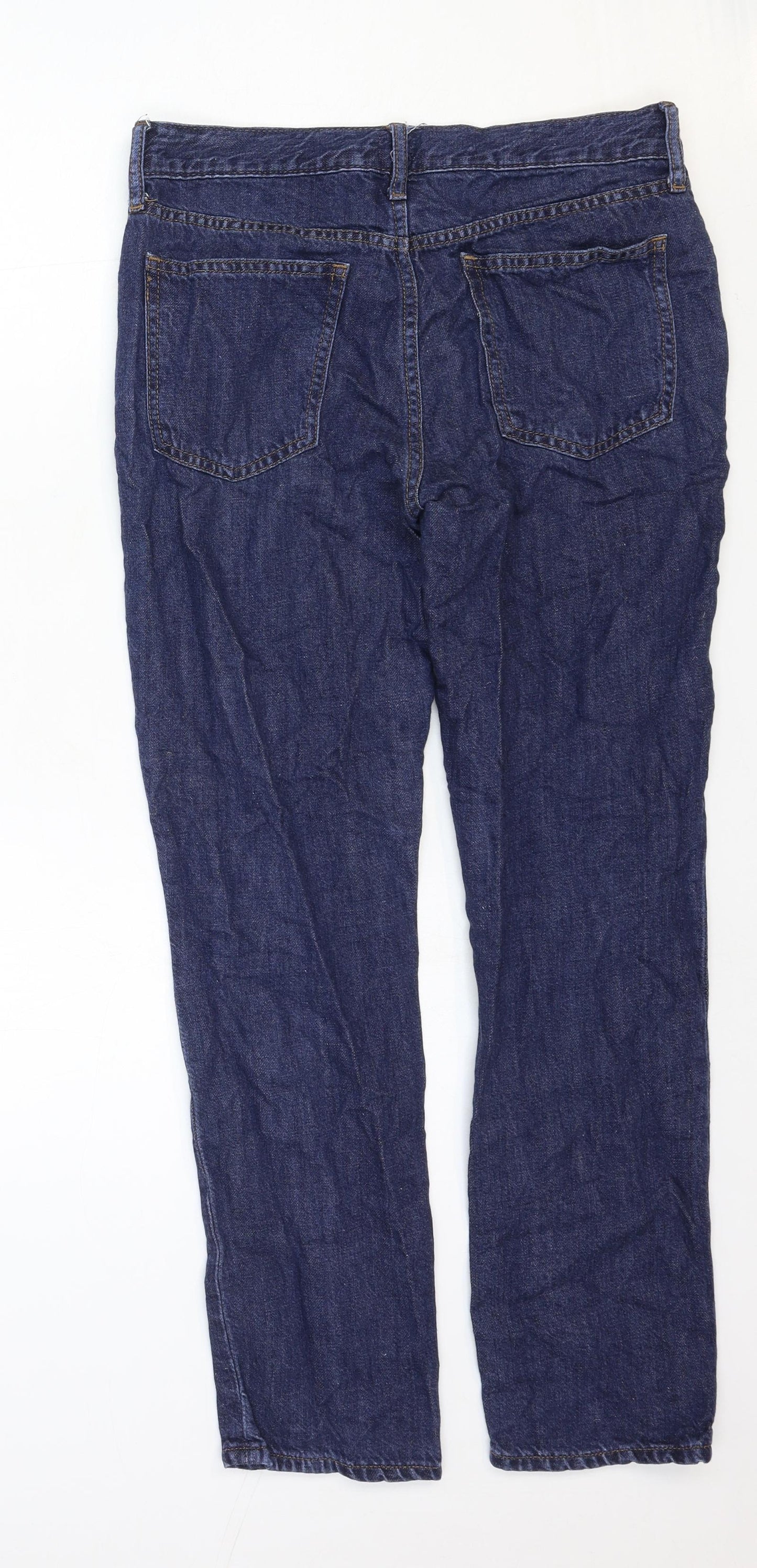 Gap Mens Blue Cotton Straight Jeans Size 26 in Regular Zip