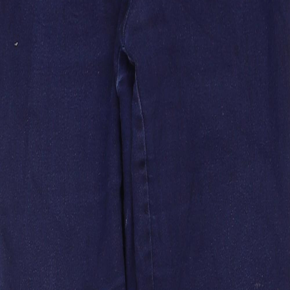 Phase Eight Womens Blue Cotton Skinny Jeans Size 8 Regular Zip