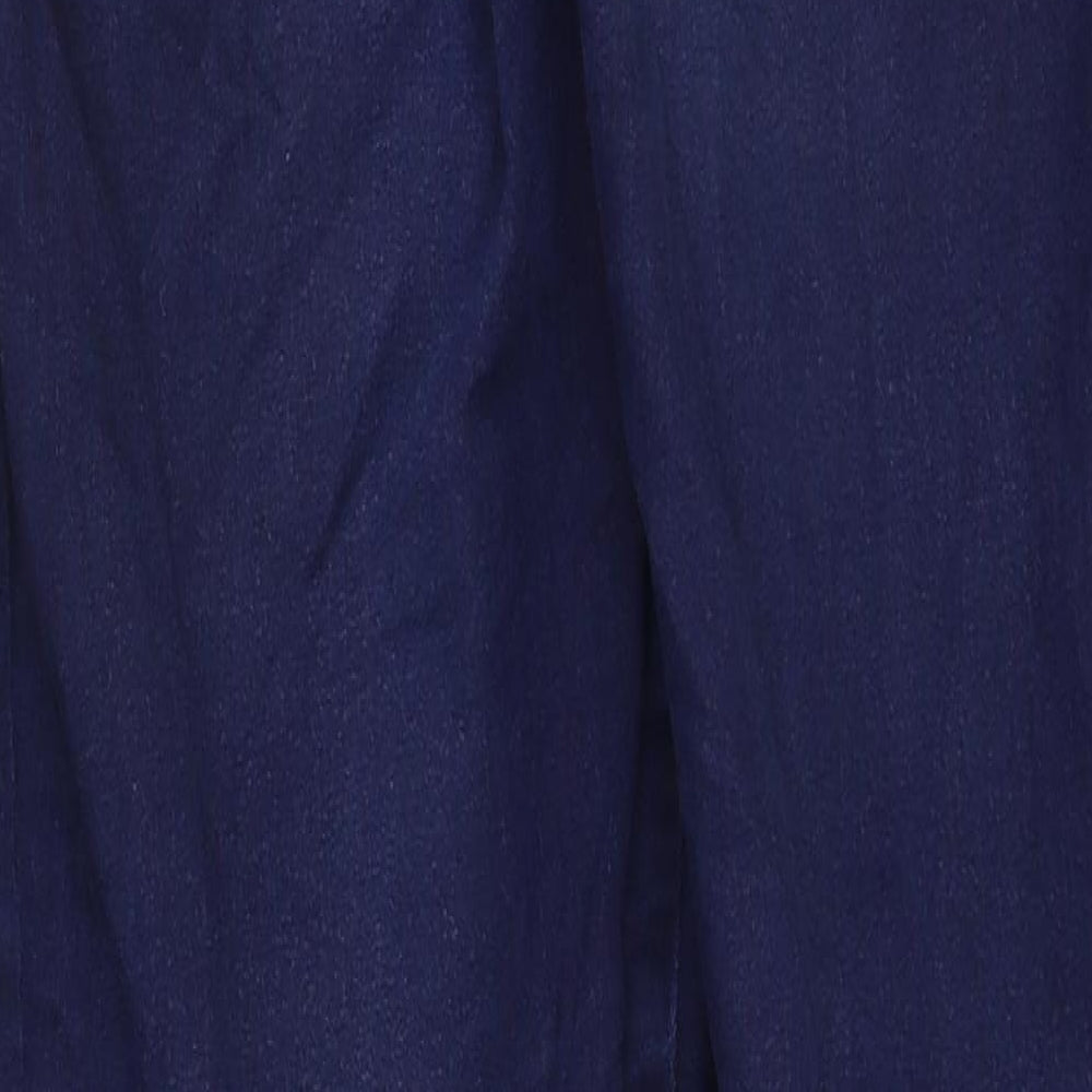 Phase Eight Womens Blue Cotton Skinny Jeans Size 8 Regular Zip