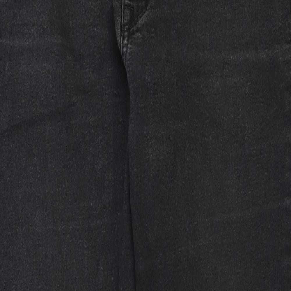 & Denim Womens Black Cotton Skinny Jeans Size 28 in Regular Zip