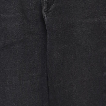 & Denim Womens Black Cotton Skinny Jeans Size 28 in Regular Zip