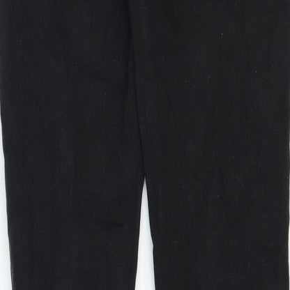 New Look Womens Black Cotton Skinny Jeans Size 6 Regular Zip