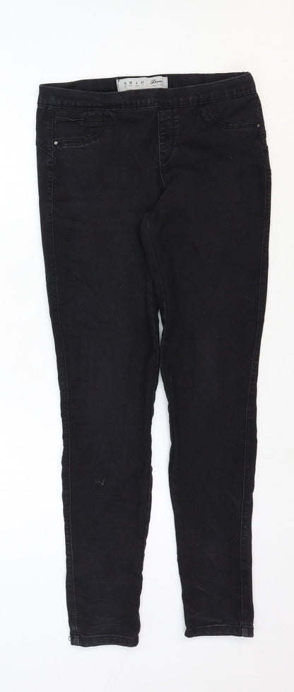 Denim & Co. Womens Black Cotton Skinny Jeans Size 10 Regular