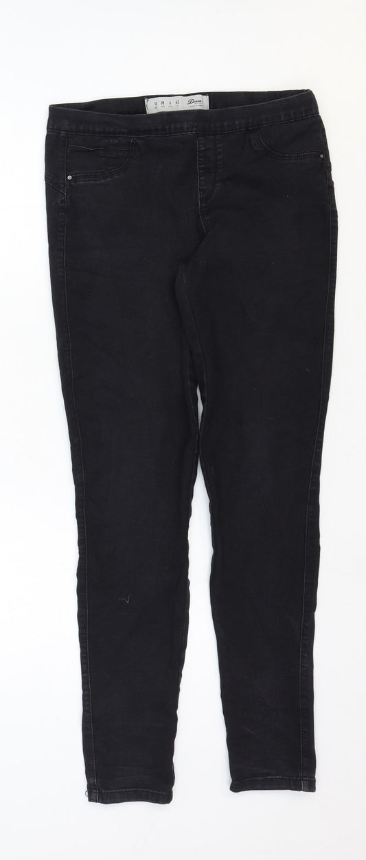 Denim & Co. Womens Black Cotton Skinny Jeans Size 10 Regular