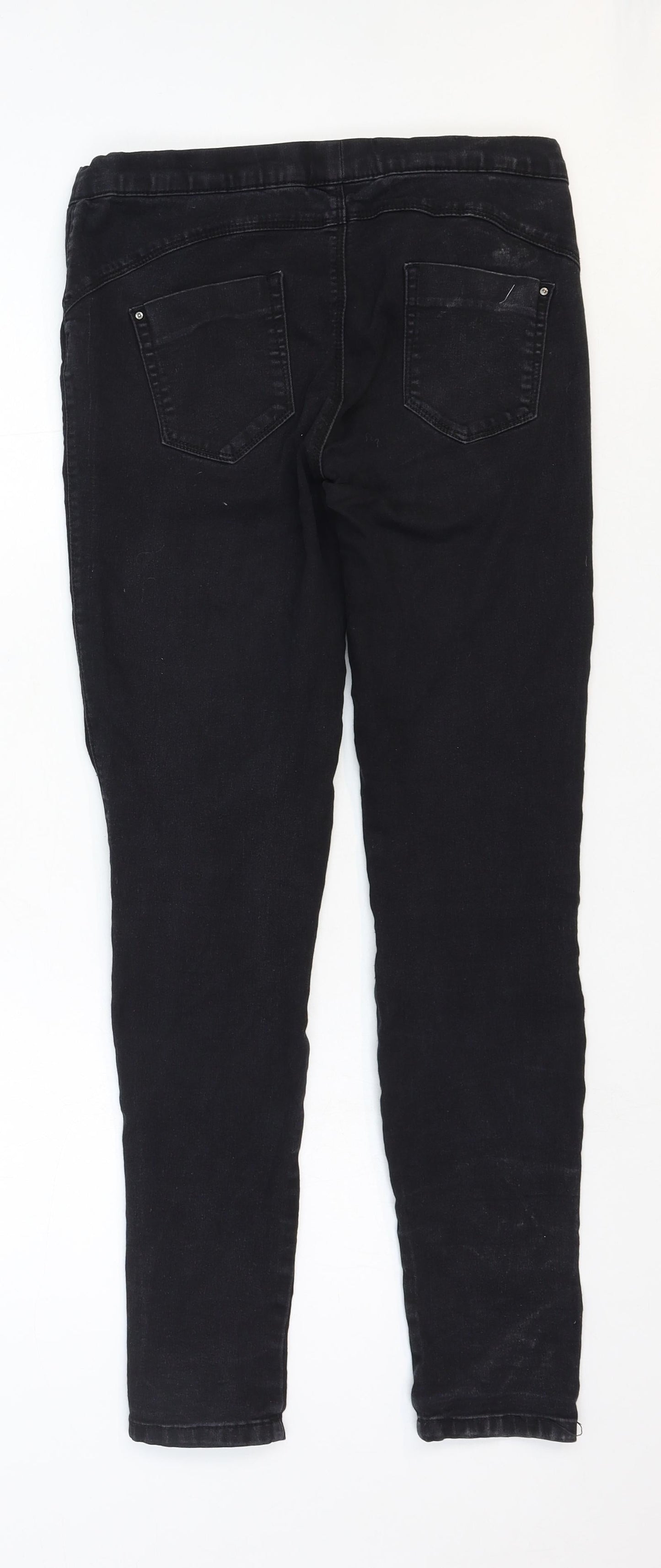 Denim & Co. Womens Black Cotton Skinny Jeans Size 10 Regular