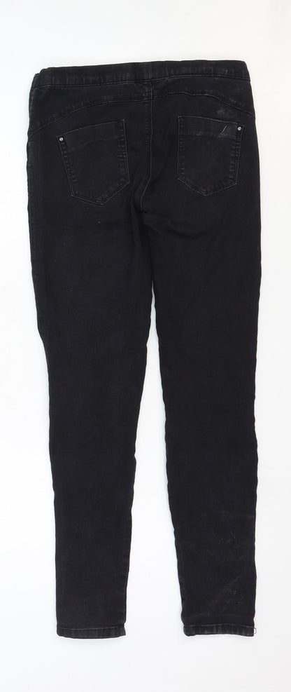 Denim & Co. Womens Black Cotton Skinny Jeans Size 10 Regular