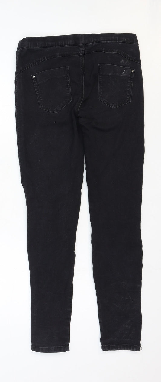 Denim & Co. Womens Black Cotton Skinny Jeans Size 10 Regular