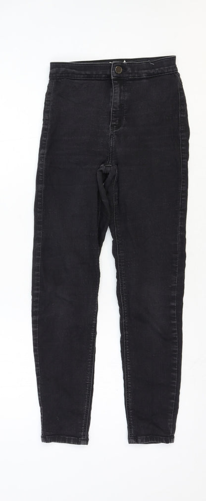 Mens UK Size 24 in Topshop Regular Fit Skinny Black Jeans