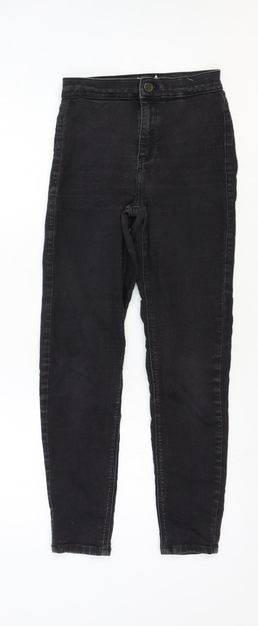 Mens UK Size 24 in Topshop Regular Fit Skinny Black Jeans