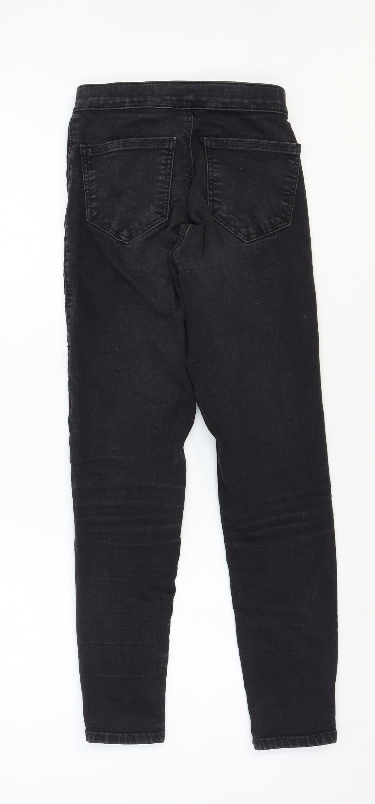 Mens UK Size 24 in Topshop Regular Fit Skinny Black Jeans